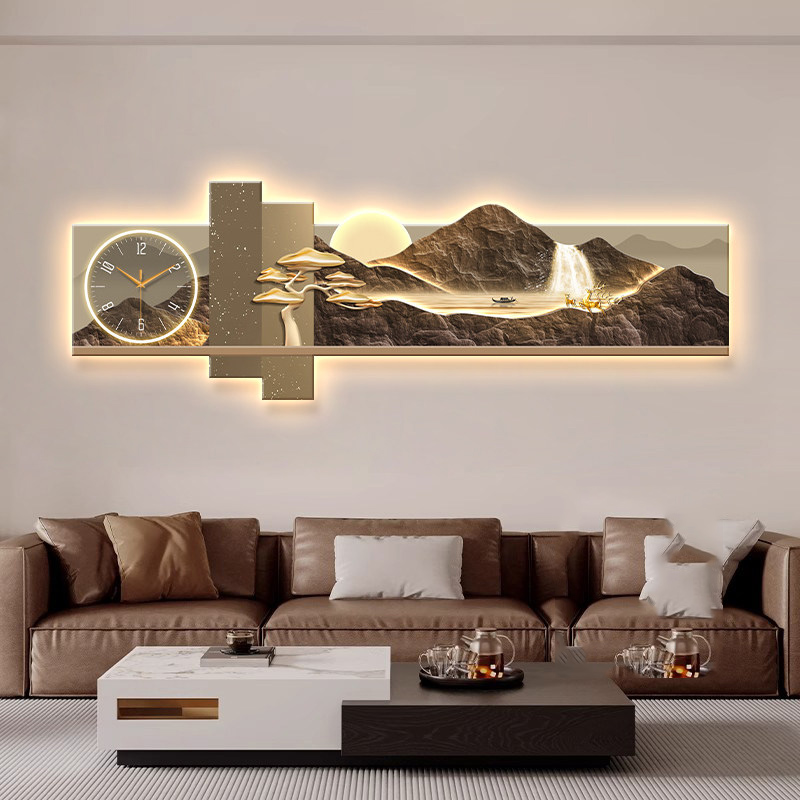 Luxury Lifestyle Aesthetic - Duży Zegar Ścienny Artystyczny Luksusowy Nowoczesny
