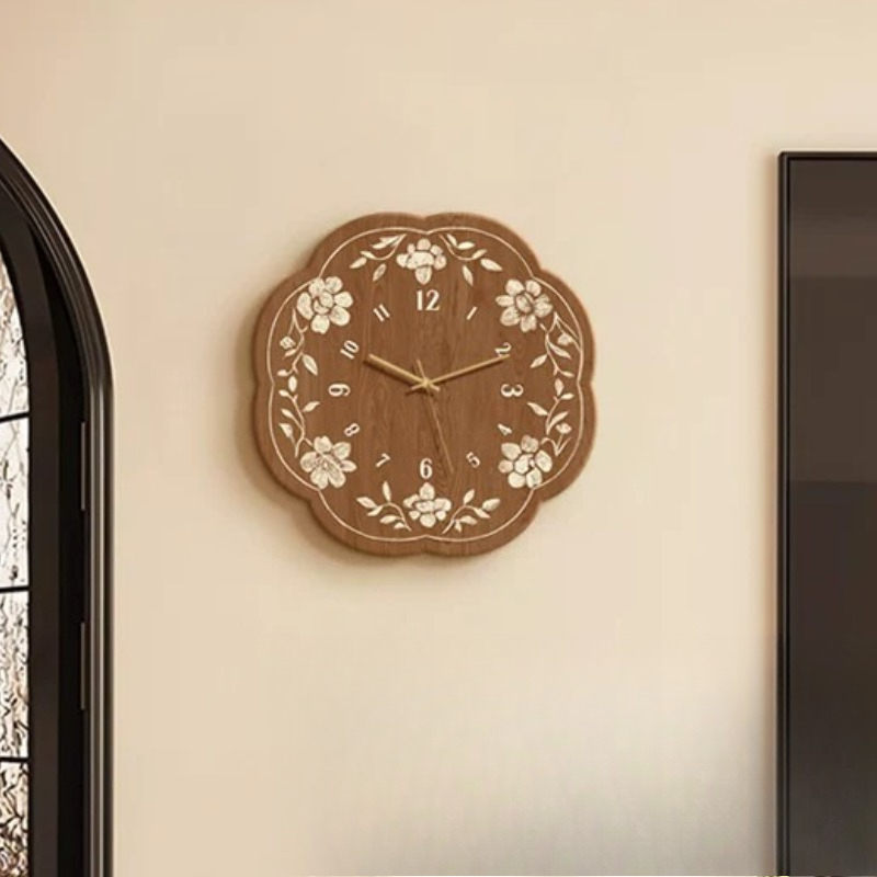Luxury Lifestyle Aesthetic - Nordyckie Proste Zegary Ścienne Do Salonu