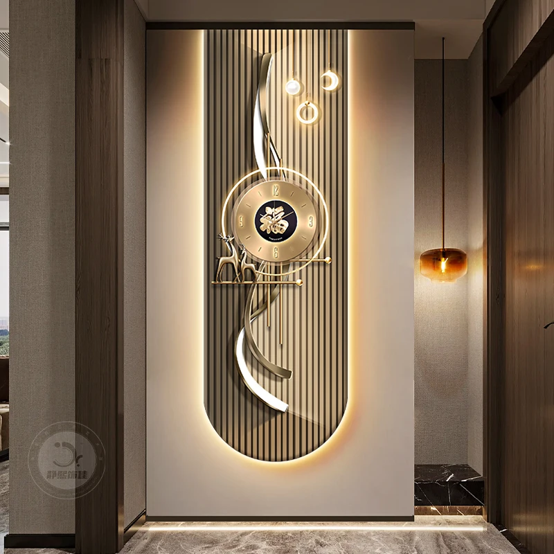 Luxury Lifestyle Aesthetic - Estetyczny Uroczy Zegar Ścienny Luksusowy Cyfrowy