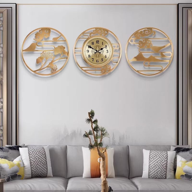 Luxury Lifestyle Aesthetic - Okrągły, minimalistyczny zegar ścienny w stylu