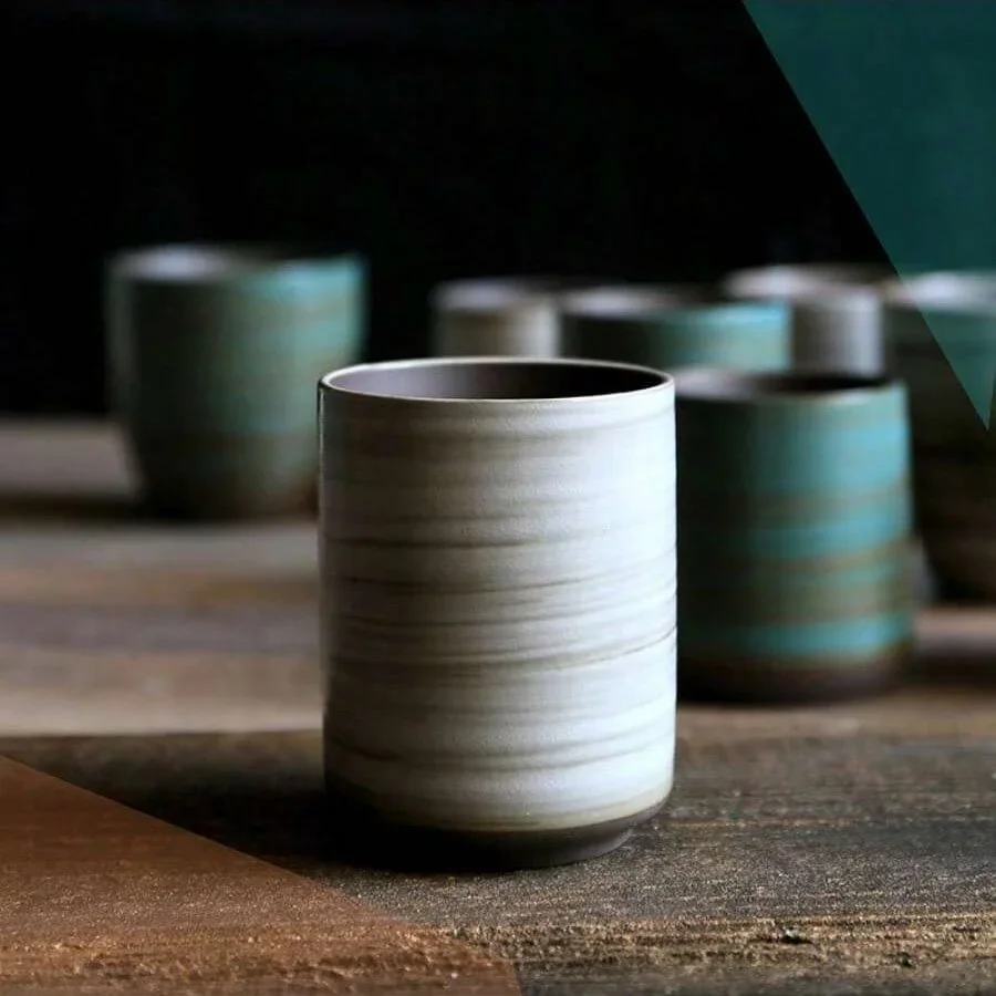 Handmade Ceramic Mug - Ręcznie malowany kubek kamionkowy z glazurą